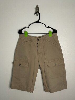 Vintage 2000's Levi's 811 Ripstop Button Fly Tan Cargo Shorts Size 23x31